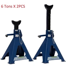 1Pair  6 Ton (12,000 lbs) Capacity Steel Jack Stands,Double Lock Pin Car Lifting