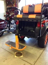 Club Car Ez-Go  Yamaha golf cart rear drop hitch step with ball.