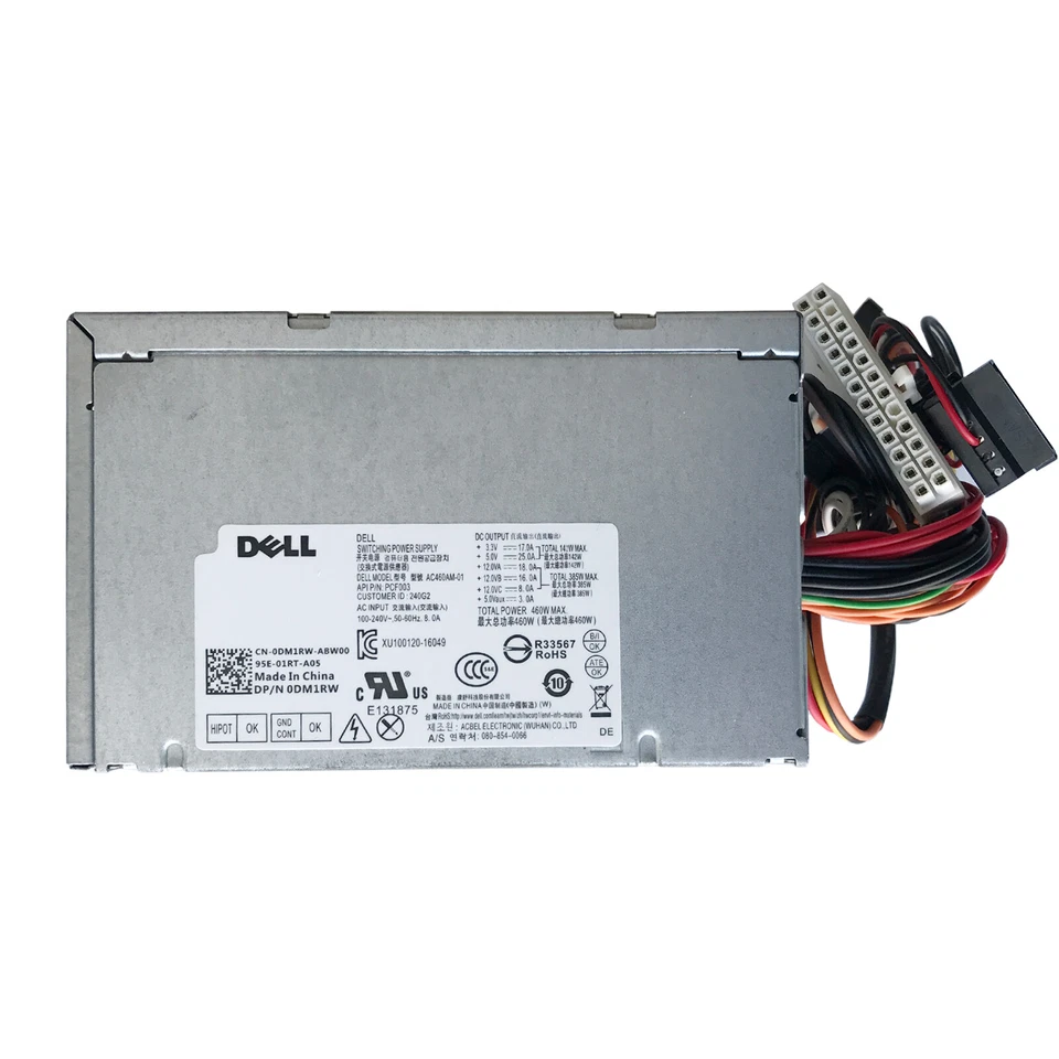 New 460W Power Supply For XPS 8910 8920 8300 8500 8900 R5 D460AM-03 DPS-460DB-15 - Image 3 of 4