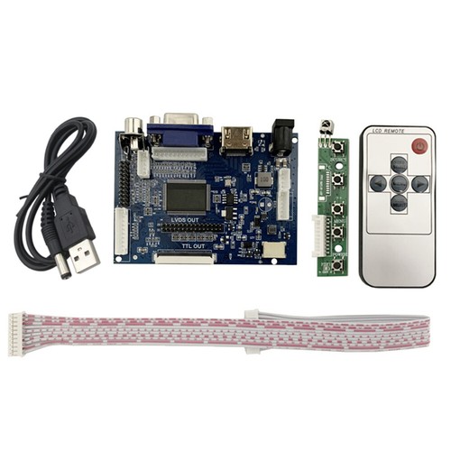 10.1 Inch 1024*600 LCD Screen Display Monitor With Driver Control Board VGA HDMI - Picture 3 of 8