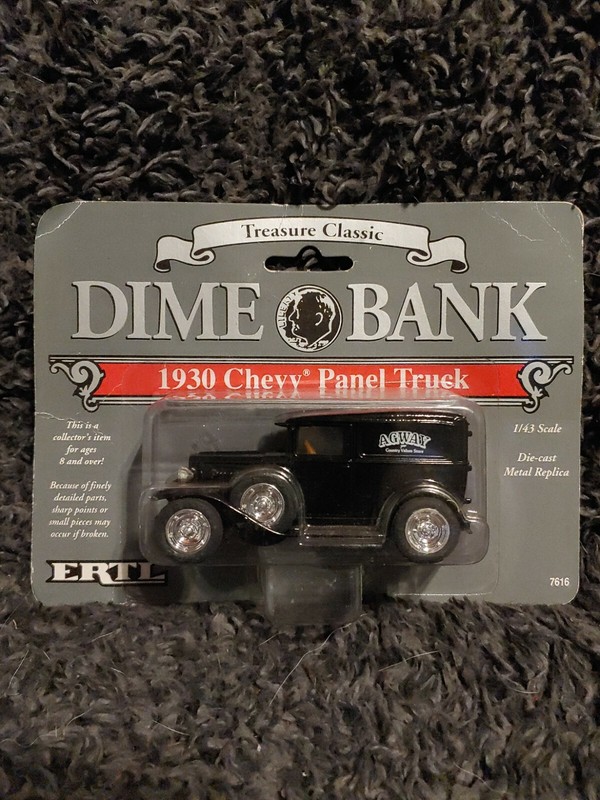 Ertl 1930 Chevy Panel Truck LE Agway Dime Bank 1:43 Scale Die-cast NIP