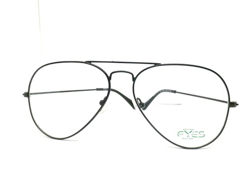 EYES montatura per occhiali da vista uomo goccia metallo donna neri nuovi |  eBay