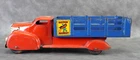 Marx Pressed Steel Motor Market Delivery Stake Truck Metal Tires 14"  #P7