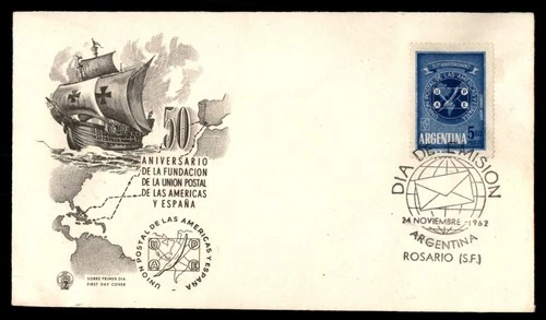 Mayfairstamps Argentina FDC 1962 Union Postal de Las Americas y Espana First Day