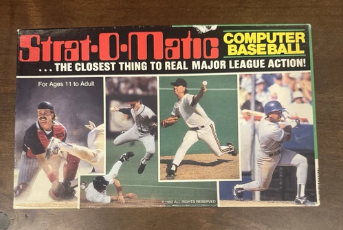 Strat-O-Matic Baseball 1993-94 EDITION COMPLETE ! MAC VERSION (RARE FIND!)