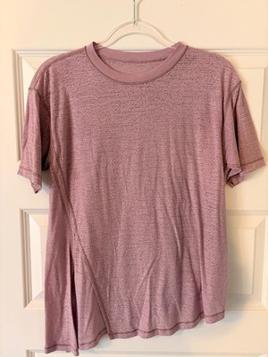 Lululemon Sneak Out Short Sleeve Top Pink Antoinette   Women s Size 4