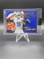 2024 Wild Card Jared Goff QB1 On The Clock Color Match Blue /15  Lions SP