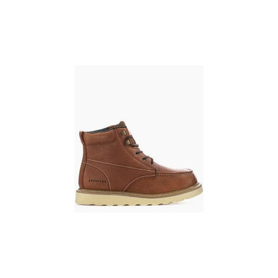 Eurostar Tito Mens Brown Faux Leather Moc Toe Work Boots Size 10