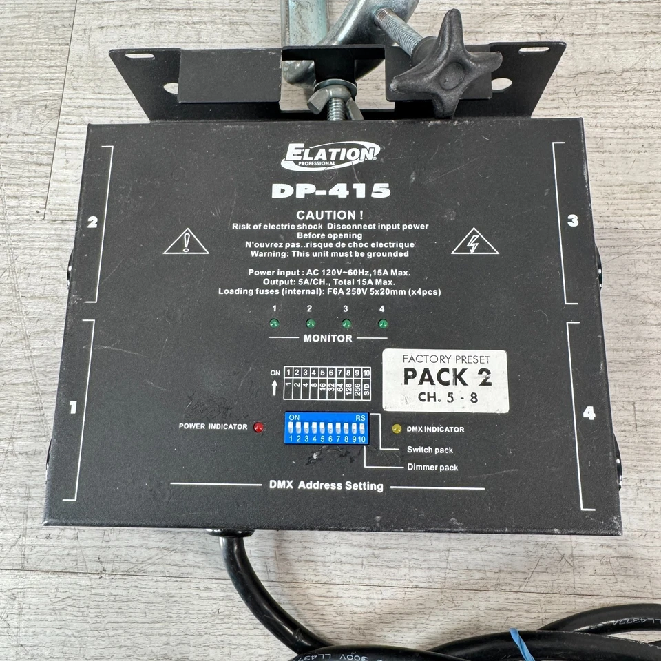 Elation DP-415 4-Channel DMX Dimmer Pack - AS IS - Image 2 of 4