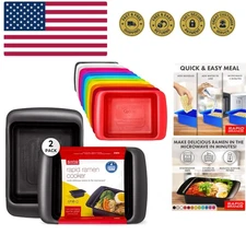 Rapid Ramen Cooker - Microwave Ramen in 3 Minutes - BPA Free and Dishwasher S...