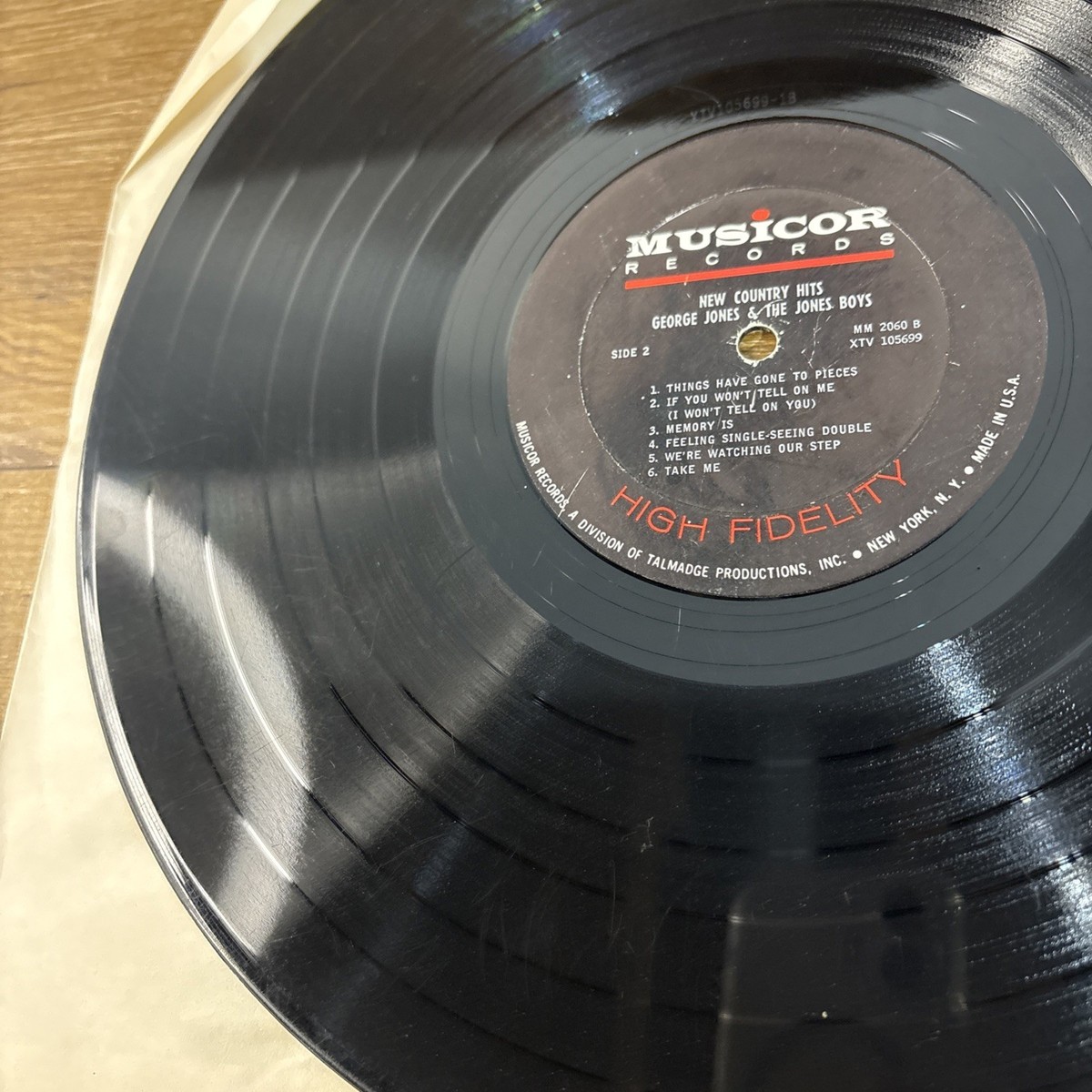 George Jones & The Jones Boys New Country Hits Musicor MM 2060