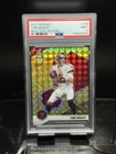 2021 Panini Mosaic Football Tom Brady Yellow Reactive  #186 PSA 9 MINT