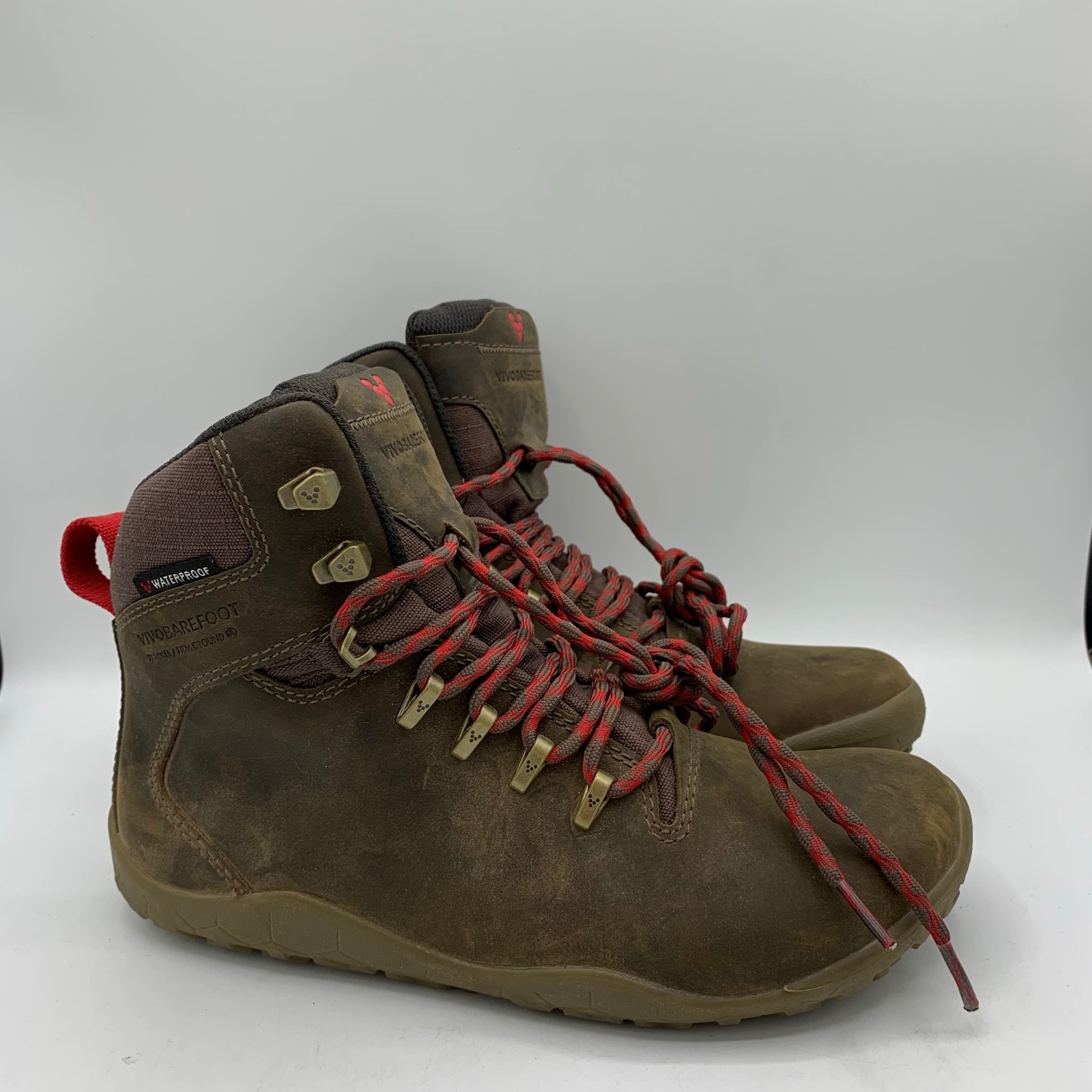 VivoBarefoot Tracker II FG Boots Womens Size 7 Brown Hiking Waterproof 38 image 2