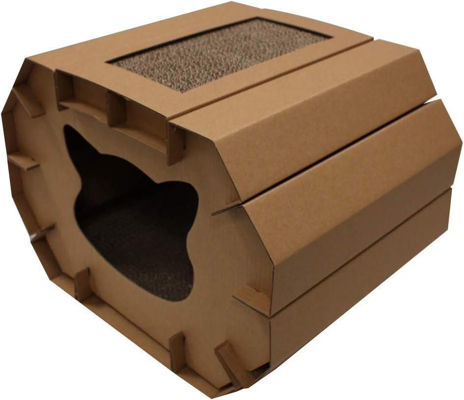 OFFERTA Tiragraffi Gatti Box Chiuso: Doppia Durata con 2 Piani