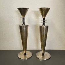 Pair of Early 20th century Silver Plate Candlesticks