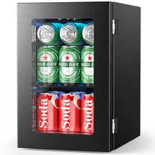 Electactic 24 Cans Beverage Refrigerator Cooler, Mini Fridge Countertop Drink...