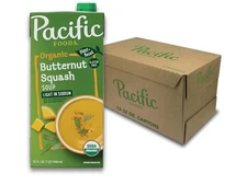 Pacific Foods Organic Light Butternut Squash Soup 🍲 32 oz (Case of 12)