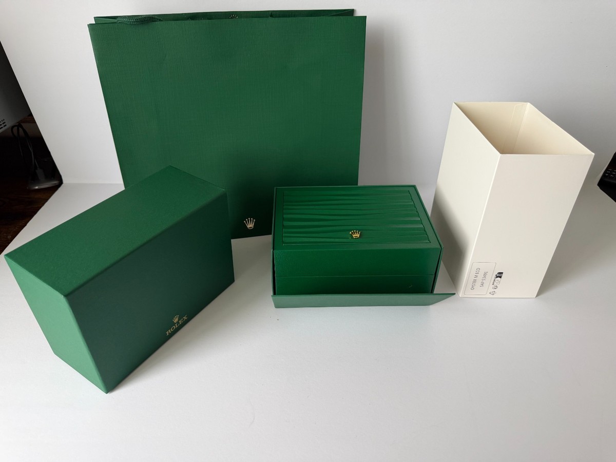 Rolex Green Watch Box Set Presentation Case Storage Display | eBay