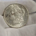 1882 S US Morgan Silver Dollar $1 Choice AU+ (Cleaned)
