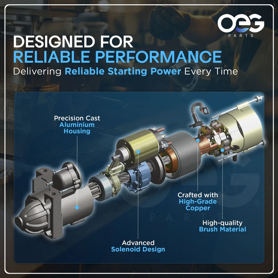 New Starter For Geo Prizm 1.6 1.8 94-97, Toyota Corolla 1.6 1.8 94-97 2280002940 - Image 4 of 4