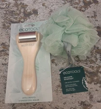EcoTools Ice Roller Lifts & Depuffs & EcoTools EcoPouf Shower Loofah 2-Pcs Lot