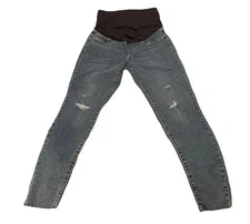 Signature by Levi Strauss Maternity Size M Skinny Jeans Distressed Stretch NWOT