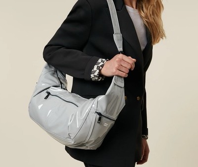 10DAYS SHINY CROSS BODY BAG Schultertasche Damen Grau