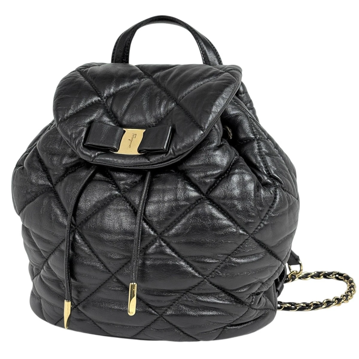 Salvatore Ferragamo Leather Exterior Backpack Bags  display picture 3