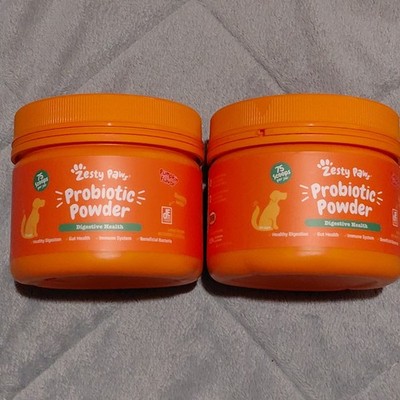 2-PACK Zesty Paws Probiotic Powder Dogs Digestive Health Pumpkin 75 Scoops USA