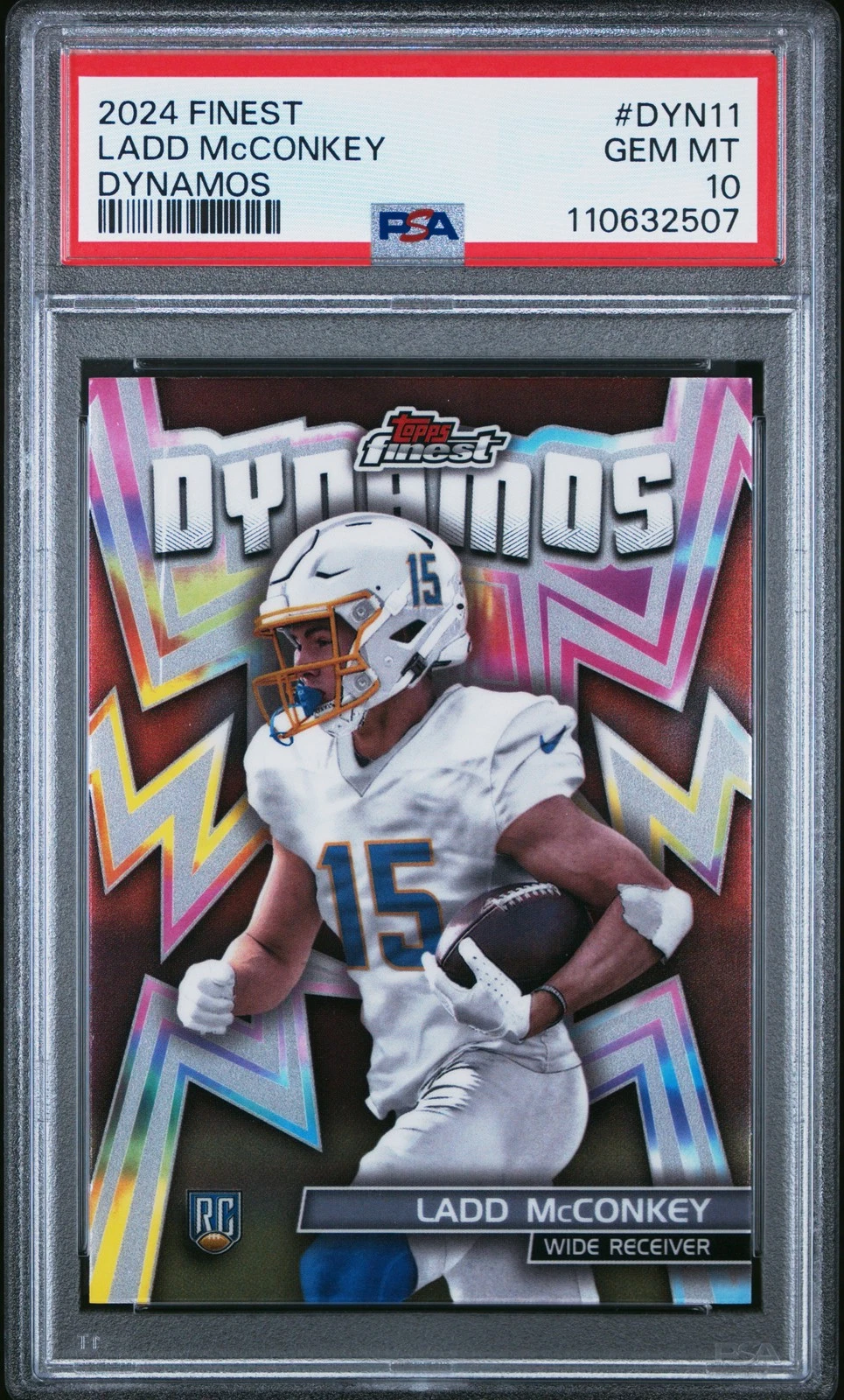 Ladd McConkey Topps Finest Dynamos #DYN11 Base