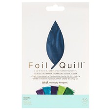 We R Foil Quill Foil Sheets 4"X6" 30/Pkg-Peacock