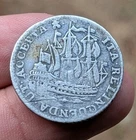 1758 Dutch Netherlands VOC 6 Stuiver Ship ZEELAND Silver Coin_b594