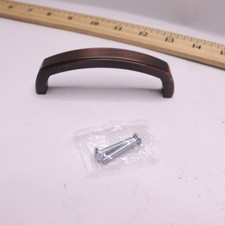 Richelieu Cabinet and Drawer Pull Handle Oil-Rubbed Bronze 3-3/4" Center