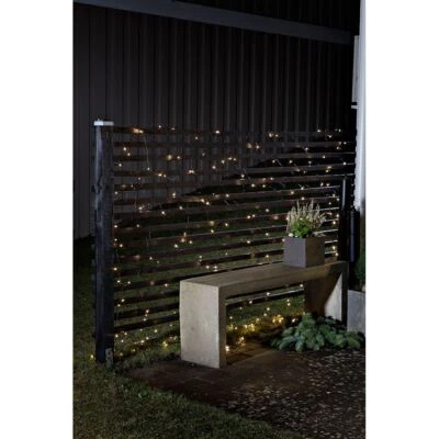 LED Sensor Lichternetz 80 Warmweiße Dioden batteriebetrieben IP44 - Bild 1 von 3