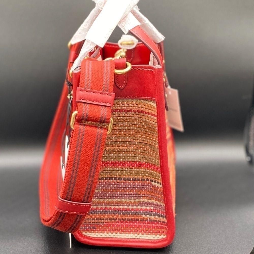 Coach Field Tote 22 in Woven Leather NWT | eBay