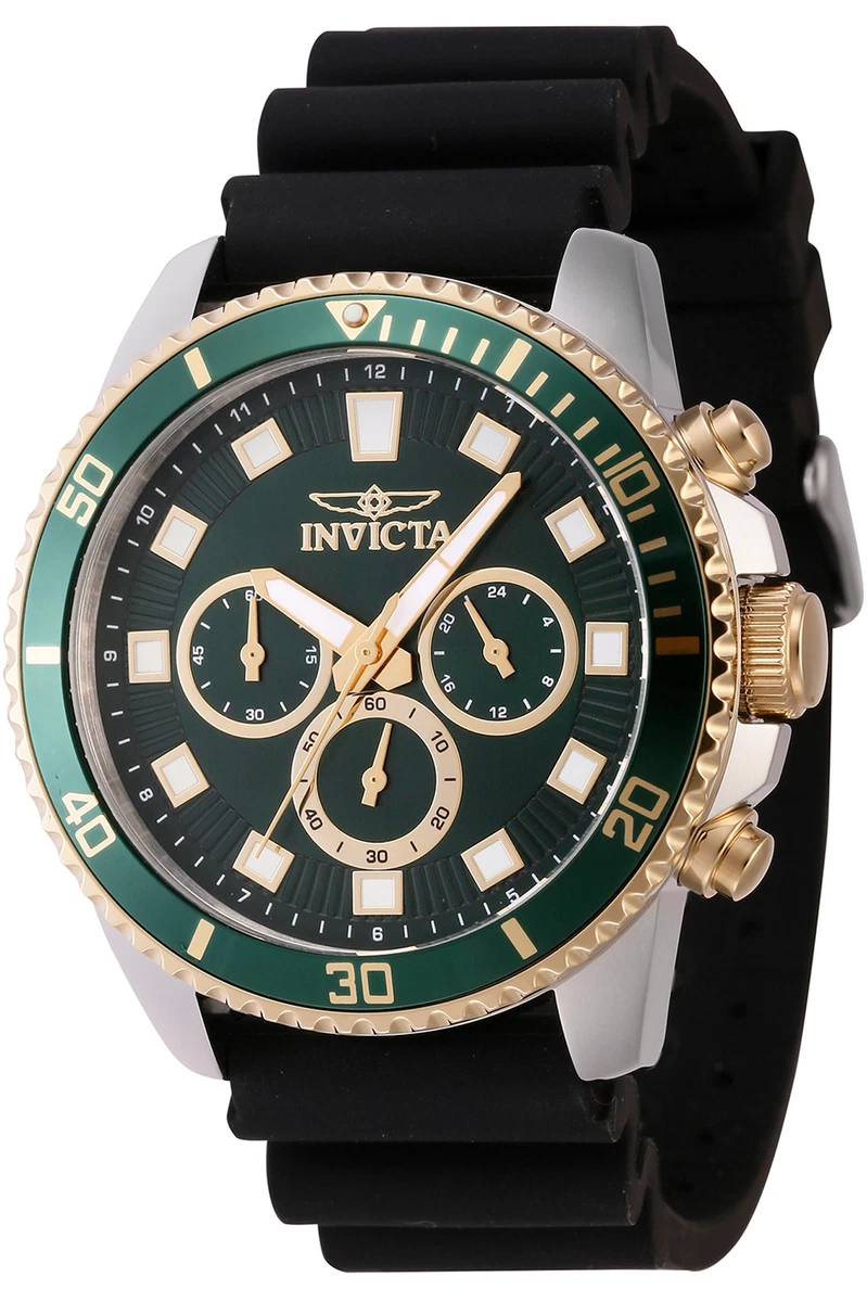 Invicta Aviator Orologio Uomo 38401, Quarzo, Cassa 45mm Argento, Quadrante Blu, Cinturino Silicone