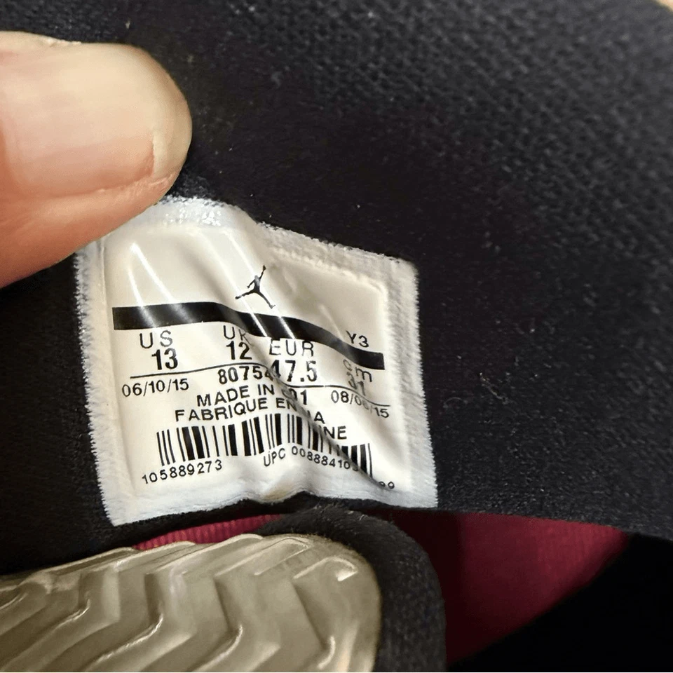 Nike Air Jordan Spike Forty Blanco PE Rojo Fuego YA-DIG Talla 13 Ropa Activa Rara Foto 4 de 4