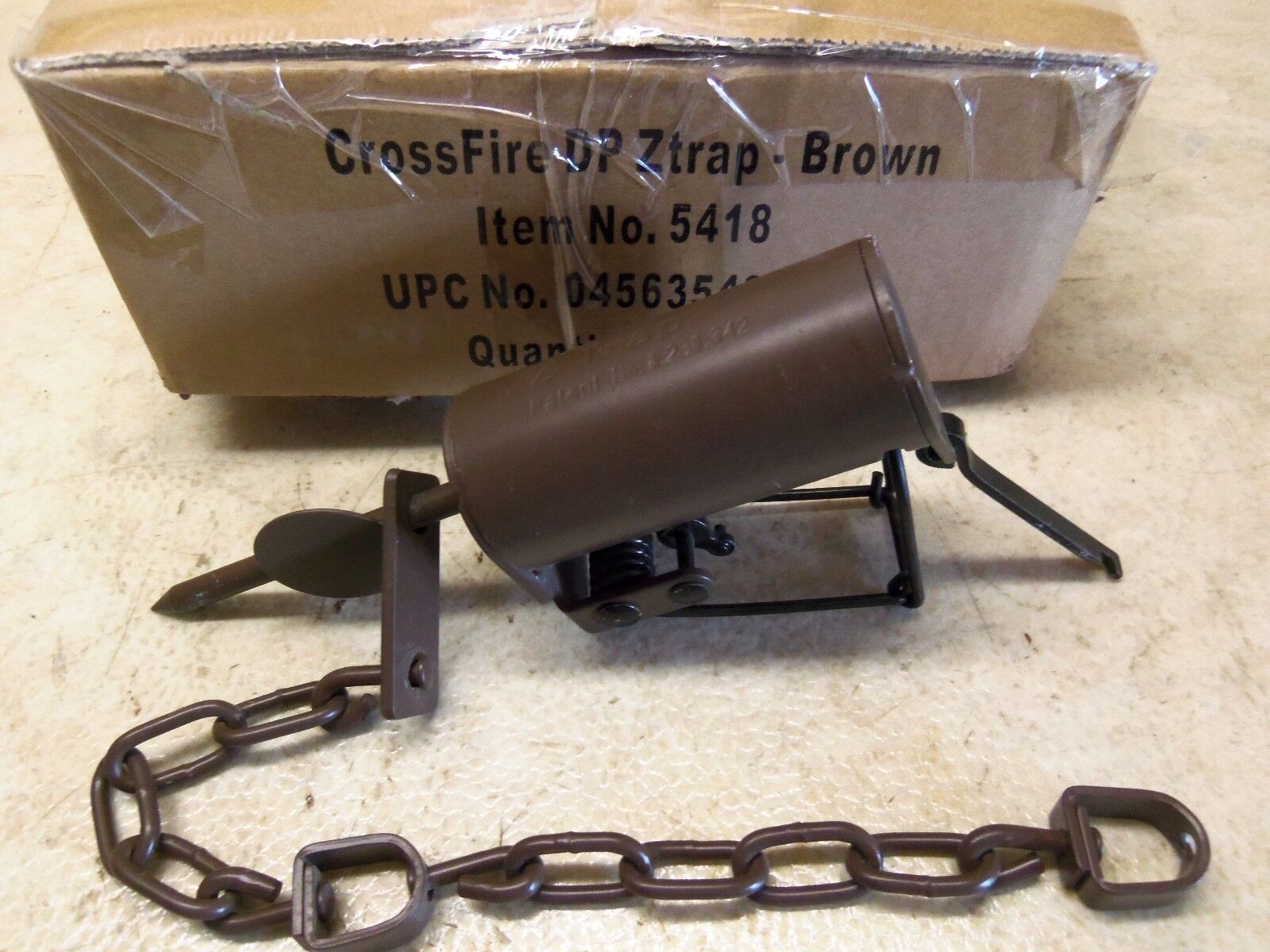 1 Brown Z-Trap Dog Proof Push Pull Trigger (1 Single) Traps Trapping 
