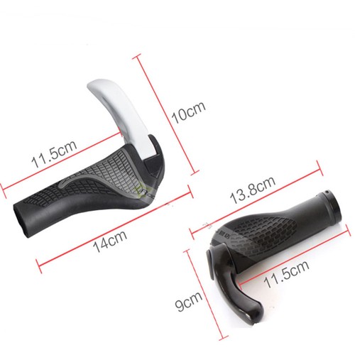 ROCKBROS MTB Bike Lock-on Handlebar Grips Rubber&Aluminum Barend Bar Ends White - Picture 6 of 6