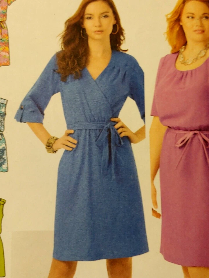 New 1796 Simplicity Women's Pullover 2 lengths Belt, Dress - sz 10-12-14-16-18 - Image 2 of 4