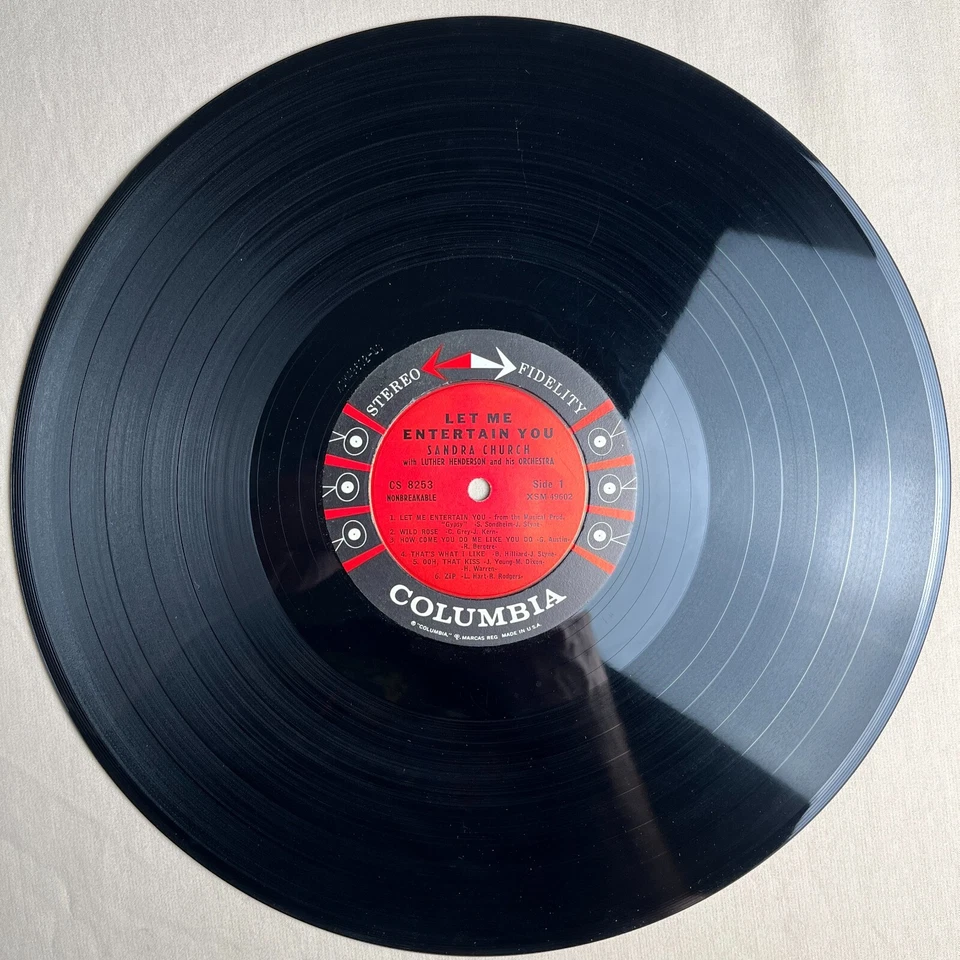 SANDRA CHURCH Let Me Entertain You 1960 Vinyl LP Columbia CS 8253 - VG+ Foto 3 de 4