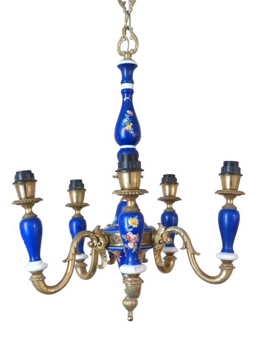 Cobalt on sale blue chandelier