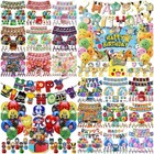 Minecraft Pokemon Happy Birthday Banner Balloon Cake Topper Party Set Decoration
