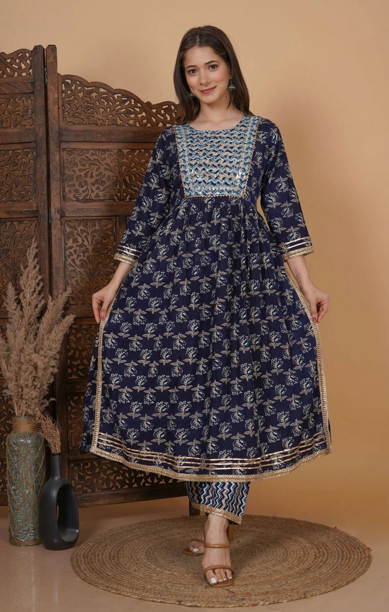Plus size top indian salwar kameez