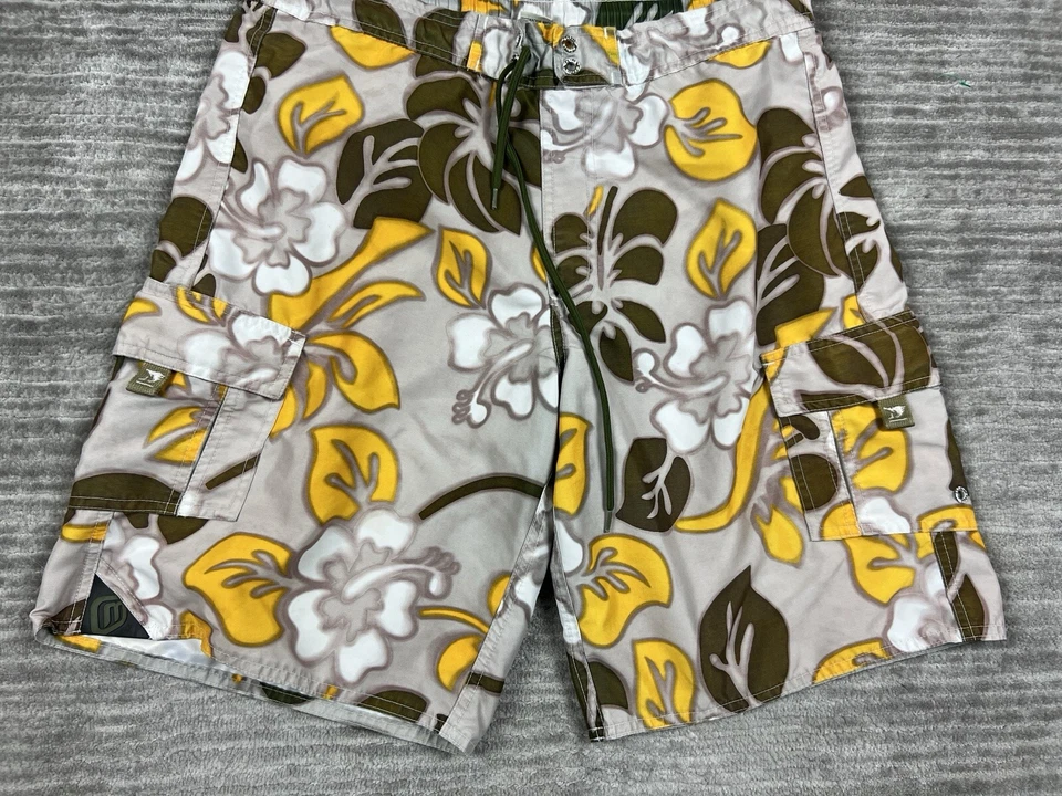 Marlin Trading Company Shorts Mens Medium Multicolor Mesh Lined Drawstring - Image 3 of 4