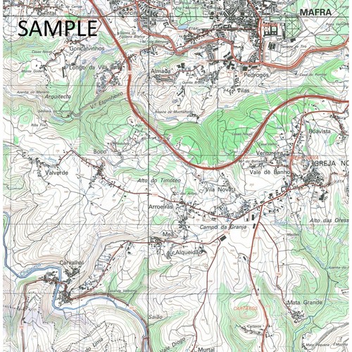 Portugal Military Map 178: Viseu Series M888 1:25K walking hiking - Imagen 3 de 4