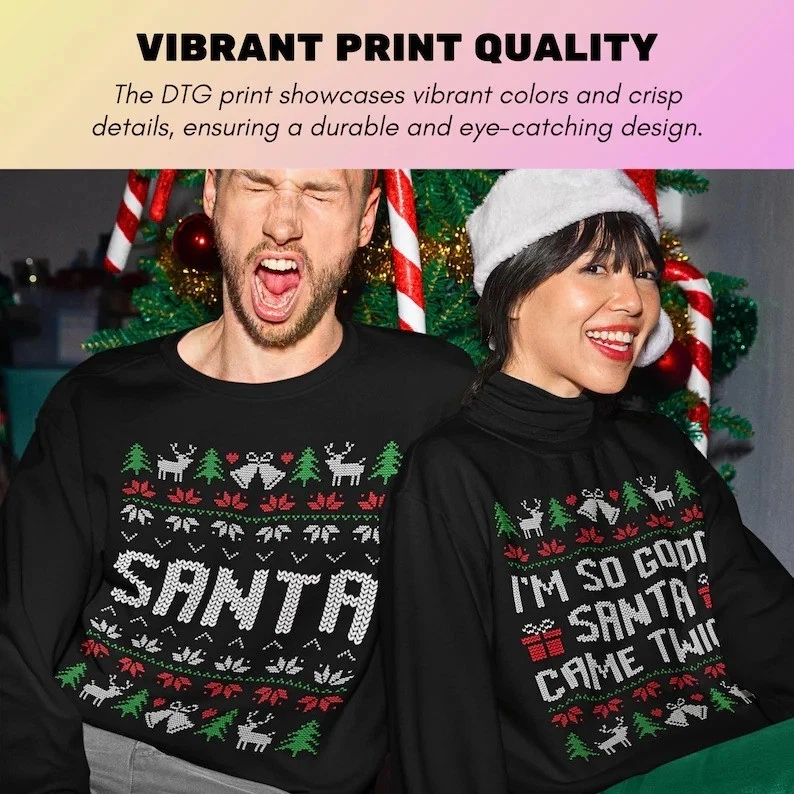 Camisas de Navidad para parejas: camisas de Navidad a juego, suéteres de Navidad para parejas, Foto 4 de 4