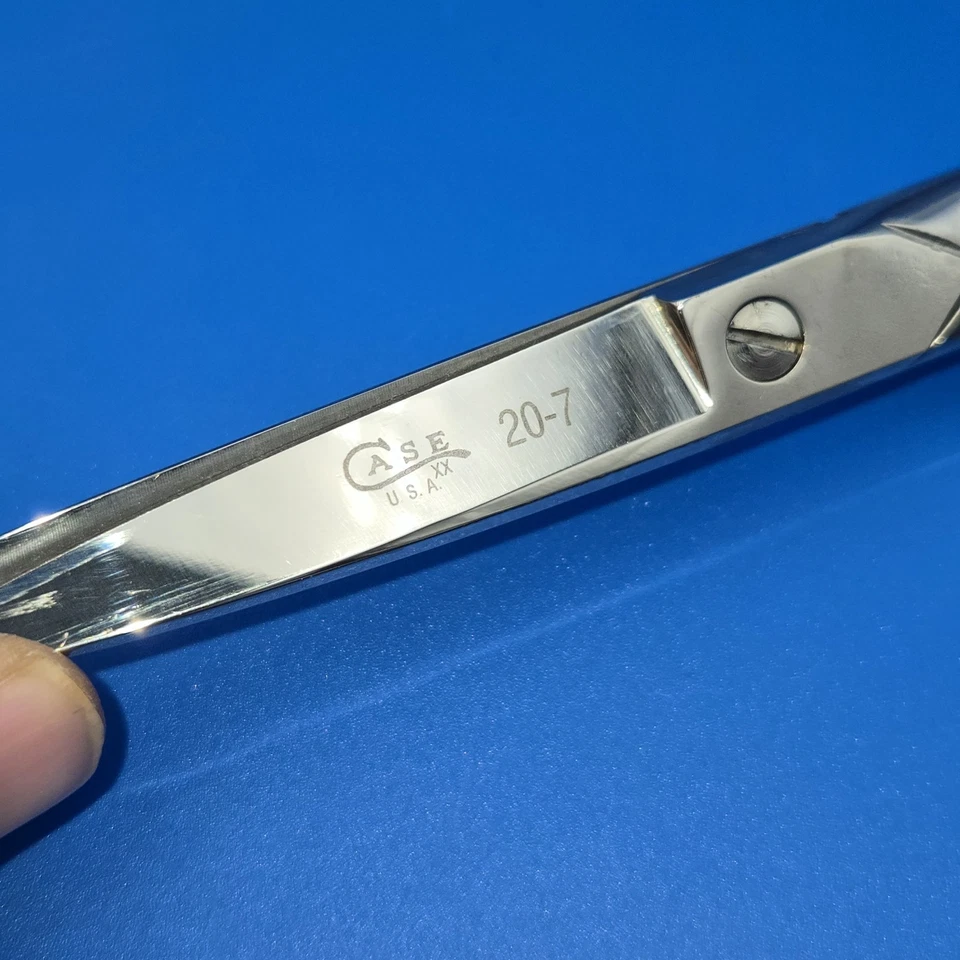 Case XX Scissors & Shears-20-7 Made in USA Chrome-Vintage Sewing-7" NOS - Image 3 of 4