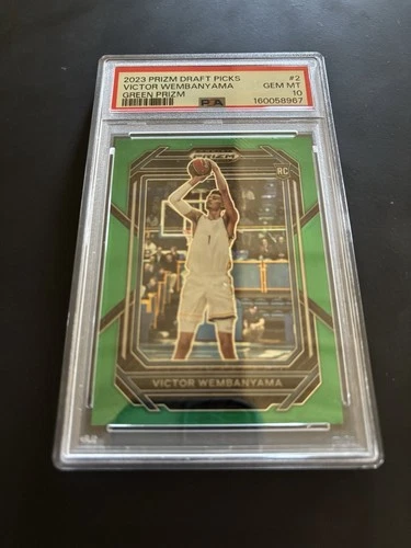 2023 Prizm Draft Picks Victor Wembanyama Green Prizm Psa 10