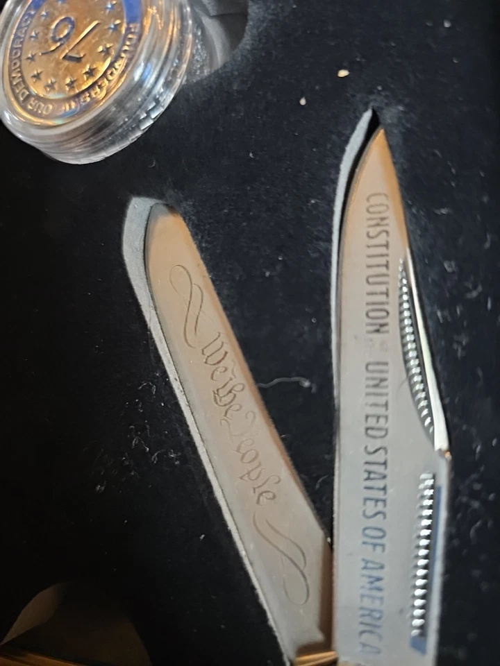 Rough Rider Patriots Democracy Founder Pocket Knife with Collector's Coin Set - Image 3 of 4